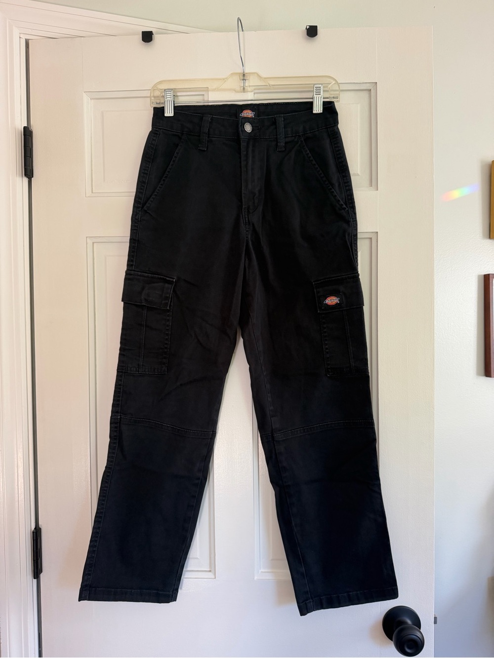 Dickies Black Cropped Cargo Pants